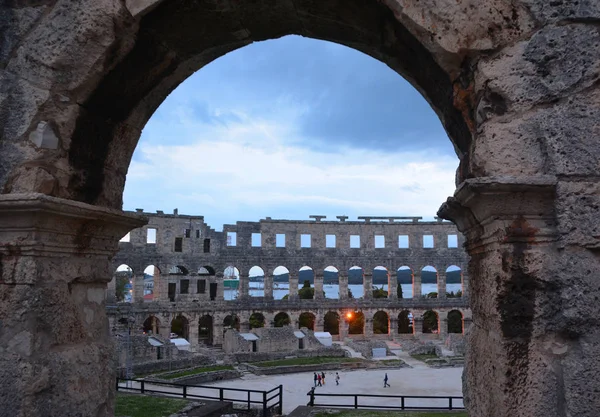 Pula Kroatië Nov 2016 Oud Romeins Amfitheater Pula Kroatië Unesco — Stockfoto