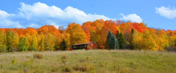 Hermoso Paisaje Montaña Otoño Con Árboles Coloridos — Foto de Stock