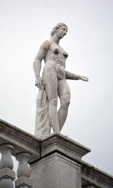 Vieja Estatua Venecia Italia — Foto de Stock