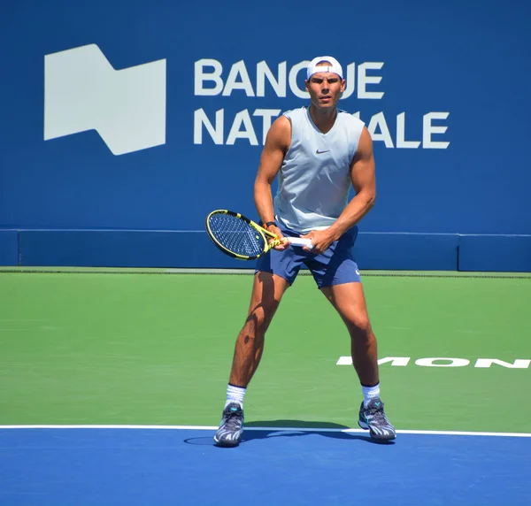 Montreal August Raphael Nadal Auf Dem Trainingsplatz Beim Montreal Rogers — Stockfoto