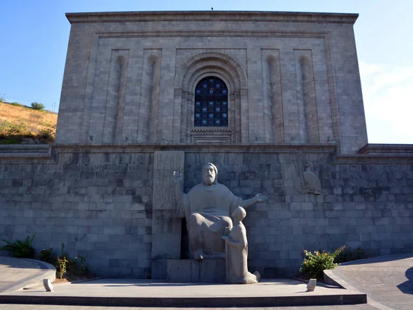 Скульптура Средневекового Армянского Лингвиста Месропа Маштоца Армении Туризм — стоковое фото