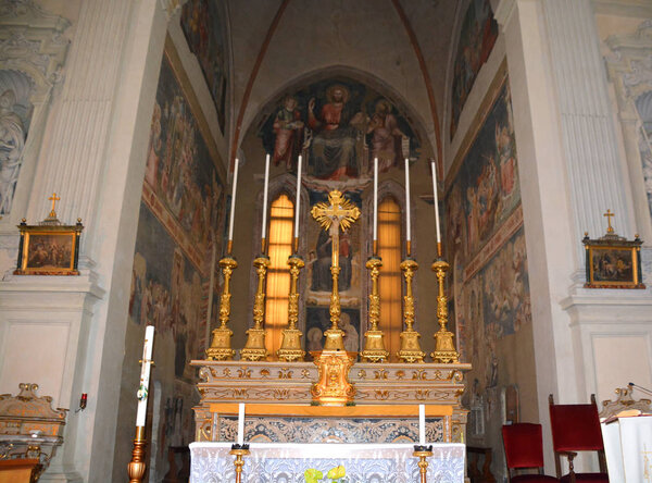 interior of the cathedral of St. george, munich, germany