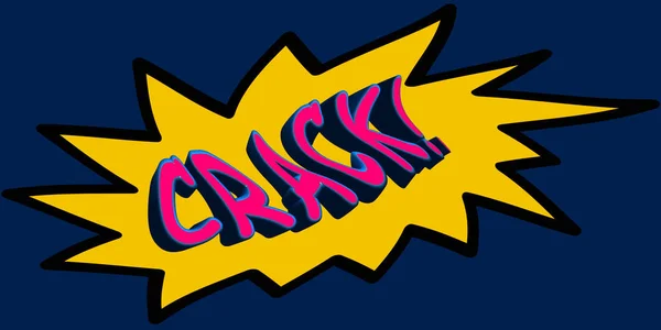 Crack Vektor Illusztráció Háttér — Stock Fotó