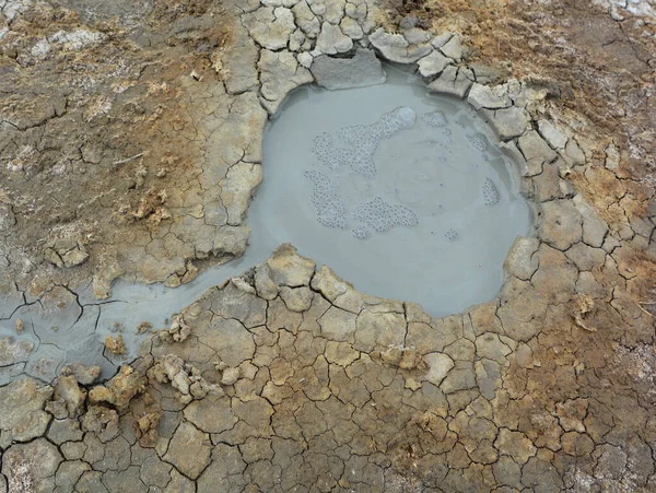 Lervulkaner Gobustan Nära Baku Azerbajdzjan Lervulkan Eller Lerkupol Landform Som — Stockfoto