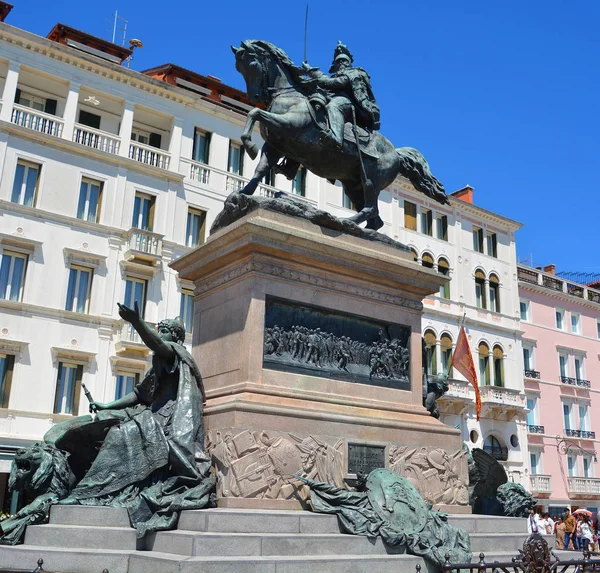 Venise Italie Juin 2017 Monument Équestre Victor Emmanuel Venise Italie — Photo