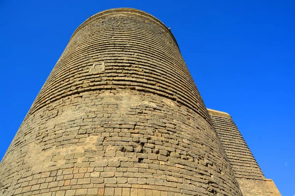 Baku Azerbeidzjan Aug 2017 Maiden Tower Old City Icheri Sheher — Stockfoto