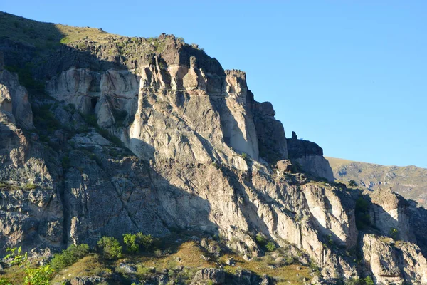 Vardzia Georgia Vardzia是格鲁吉亚南部的一个洞穴修道院遗址 从库拉河左岸的Erusheti山的斜坡上挖掘而来 — 图库照片