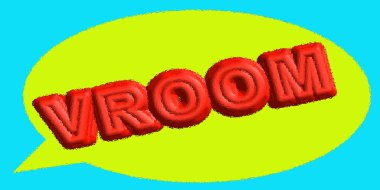 Vroom vektör resimleme arkaplanı