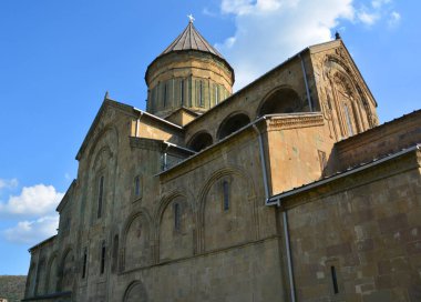 MTSKHETA GEORGIA 09: 19: Svetitskhoveli Katedrali, Yaşayan Sütunun Katedrali, UNESCO tarafından dünya mirası olarak tanınan bir Orta Çağ başyapıtı.