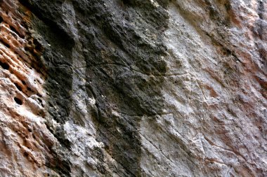 Real petroglyphs in the Gobustan National Park, Azerbaijan  