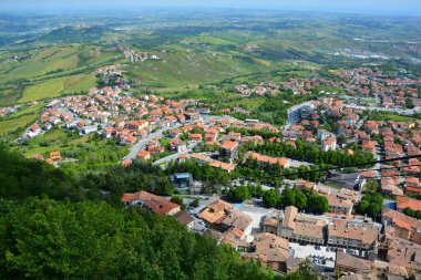 San Marino Cumhuriyeti 'nin güzel manzarası