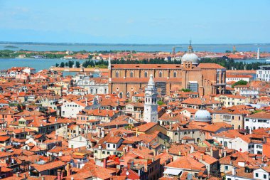 Ariel manzaralı Venedik İtalya