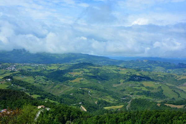 Panorama Der Karpaten Sommer Sonniger Tag — Stockfoto