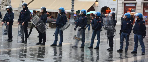 Trieste Italy 2019 Protestos Contra — Fotografia de Stock