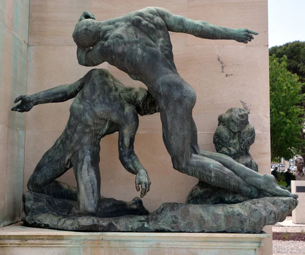 Alte Historische Skulptur Der Stadt — Stockfoto
