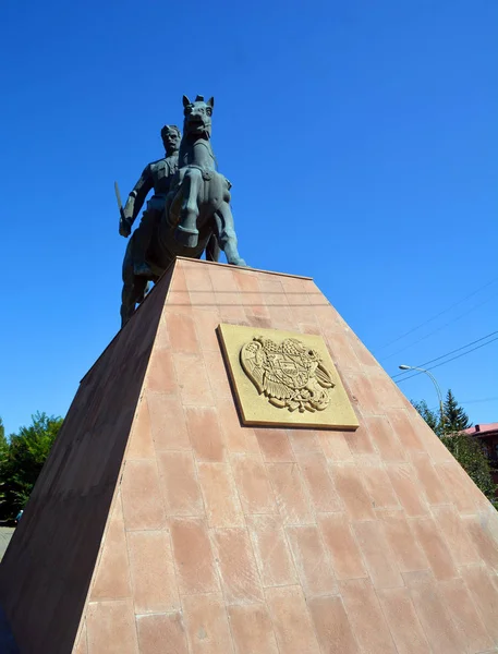 Vagharshapat Armenia 2019 Ivan Bagramyan Był Sowieckim Dowódcą Wojskowym Marszałkiem — Zdjęcie stockowe