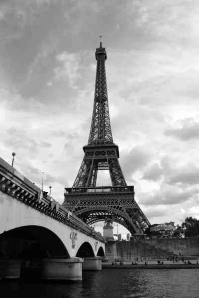 Paris Fransa Seine Nehri Eyfel Kulesi — Stok fotoğraf