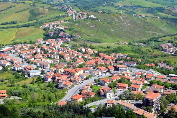 Hermoso Panorama República San Marino — Foto de Stock