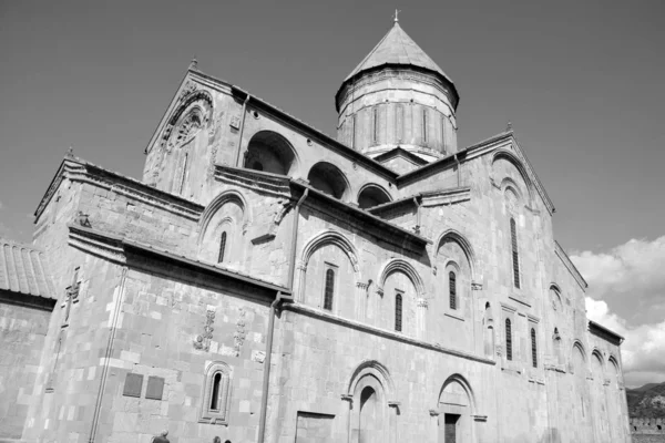 Catedral Svetitskhoveli Uma Catedral Ortodoxa Georgiana Localizada Cidade Histórica Mtskheta — Fotografia de Stock