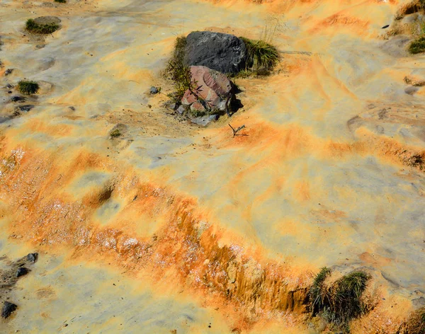 Mineral red water from the mineral springs in Gudauri in the Kazbegi District. Sources of mineral water with fossils Mtskheta Mtianeti Region, Georgia.