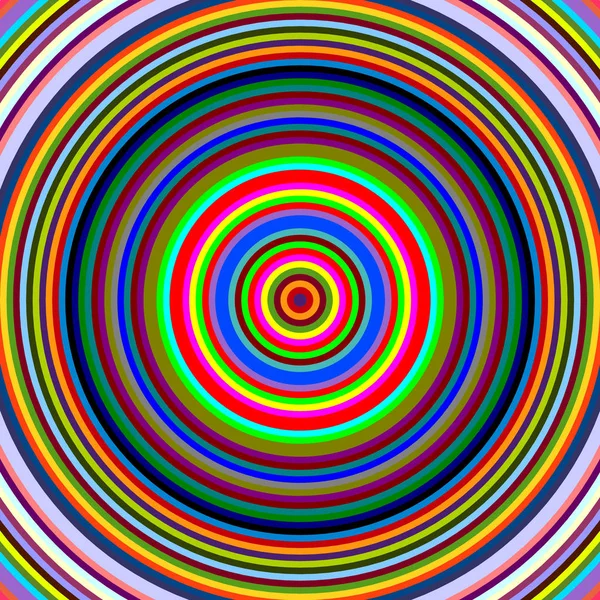 Разноцветные Вибрирующие Круги Векторная Иллюстрация — стоковое фото