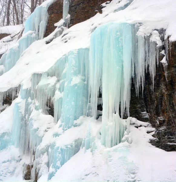 Led Řece Zimě — Stock fotografie