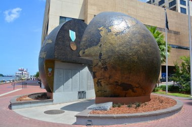 Savvanah Gürcistan 27 Haziran 2016: I. Dünya Savaşı anıtı olarak da bilinir. İçinde Chatham ilçesinden gelenlerin isimleri var.