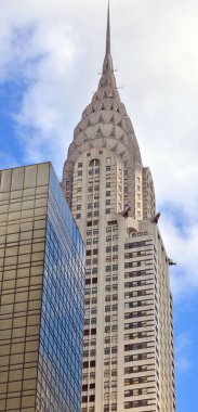 NEW YORK ABD 27 Ekim 2013 'te New York' ta Chrysler binası cephesi, 1931 'de Empire State Binası tarafından geçilmeden önce dünyanın en yüksek binasıydı..