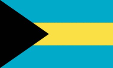 Bahamalar 'ın yüksek detaylı vektör bayrağı
