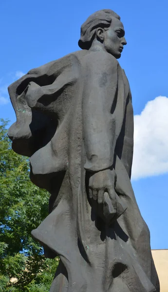 Lviv Ukraine Monument Ukrainian Public Figure 작가겸 Markiyan Shashkevych Lvov — 스톡 사진