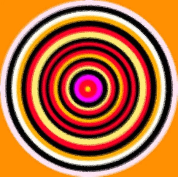 Orange Red Black Yellow Glossy Seamless Wallpaper Texture Bull Eye — 스톡 사진