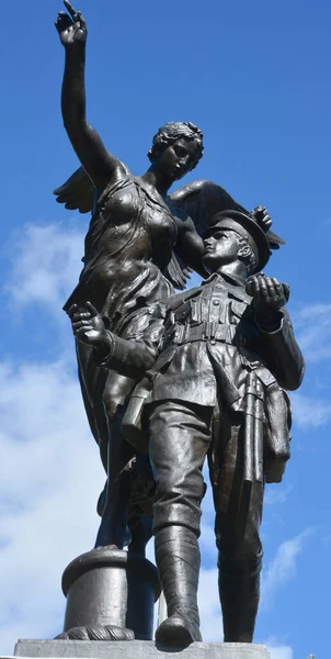 Montreal Quebec Canada Enthüllt November 1922 Steht Der Cenotaph Vor — Stockfoto