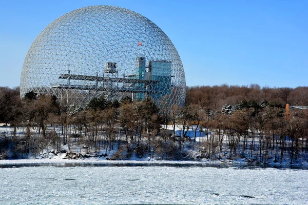 Montreal Canada 2019 Biosfera Museo Dedicado Medio Ambiente Montreal Situado — Foto de Stock