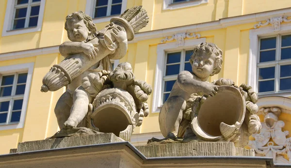 Dresden Germany Maio 2010 Baby Sculptures Zwinger Palace Built Baroque — Fotografia de Stock