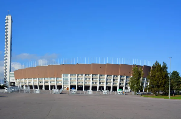 Helsinki Finland Сентября 2015 Олимпийский Стадион Олимпийский Стадион Башня Расположенные — стоковое фото
