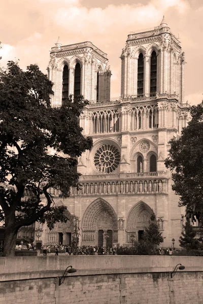 Paris Franța Octombrie Catedrala Notre Dame Din Paris Franța Octombrie — Fotografie, imagine de stoc