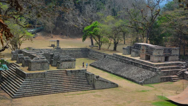 Copan Honduras Cancha Baile Copan Sitio Arqueológico Civilización Maya Ubicado —  Fotos de Stock