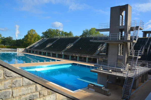 Berlin Germany Olympiapark Schwimmstadion Berlin German Berlin Olympic Swim Stadium — Fotografia de Stock