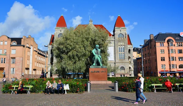 Helsinki Finland 2015 Das Finnische Nationaltheater Gegründet 1872 Der Stadt — Stockfoto