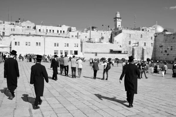 Jerusalem Israel Batı Duvarı Ağlama Duvarı Veya Kotel Eski Kudüs — Stok fotoğraf