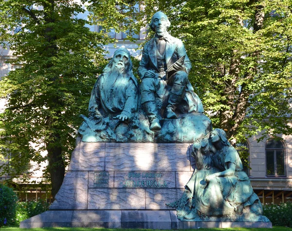 Helsinki Finland Elias Lonnrot Era Médico Finlandês Filólogo Colecionador Poesia — Fotografia de Stock