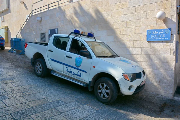 Police Car Wall Israel — Stock Photo, Image