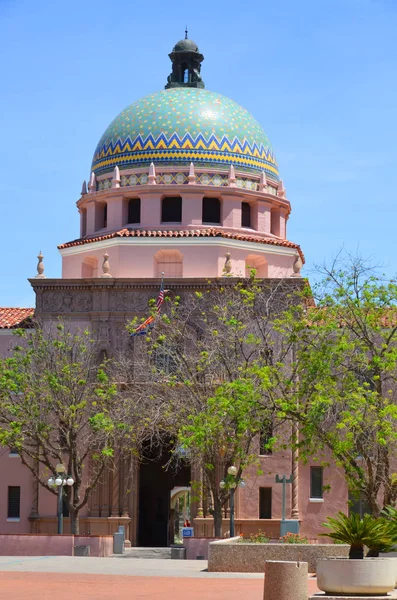 Tucsn Arizona April Pima County Courthouse Είναι Πρώην Κεντρικό Δικαστικό — Φωτογραφία Αρχείου