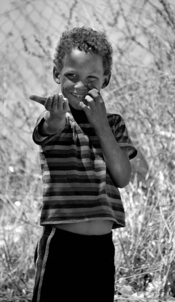 Swakopmund Namibia Outubro 2014 Criança Não Identificada Morando Favela Mondesa — Fotografia de Stock