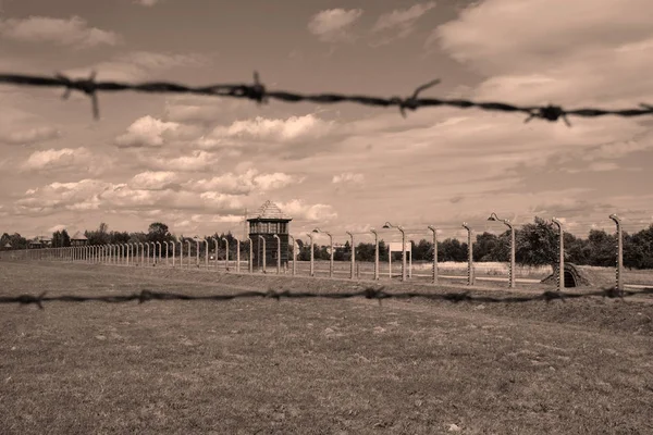 Auschwitz Birkenau Poland Auschwitz Koncentrationsläger Mirador Var Ett Nätverk Tyska — Stockfoto