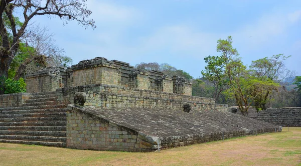 Copan Honduras Cancha Baile Copan Sitio Arqueológico Civilización Maya Ubicado — Foto de Stock