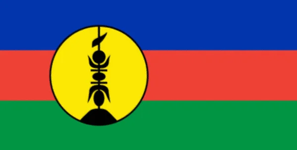 Bandera New Caledonia — Foto de Stock