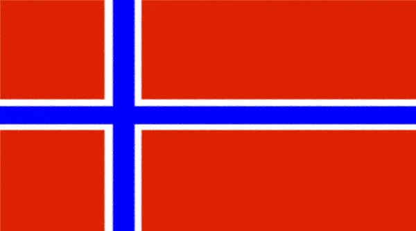 Норвезький Прапор Mark White Blue Overlay Image Представляє Льюїс — стокове фото