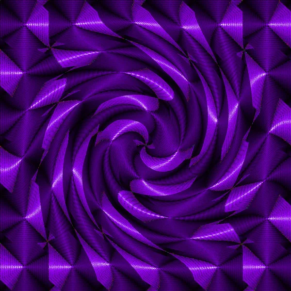 Purple Psychedelic Spiral Fractal Pattern Background — Stock Photo, Image