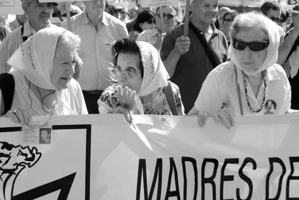 Buenos Aires Argentina Nov Een Onbekende Vrouw Marcheert Buenos Aires — Stockfoto